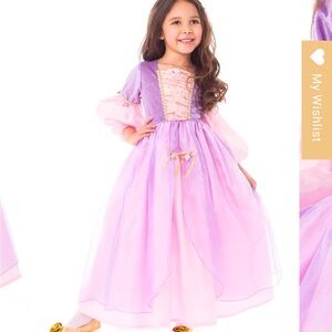 Little Adventures Rapunzel Princess dress and shoes, Size Medium (3-5 years)